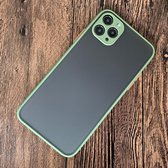 Voor iPhone 11 Pro Max schokbestendig mat TPU + pc-beschermhoes (Matcha groen)