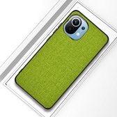 Voor Xiaomi Mi 11 schokbestendige stoffen textuur PC + TPU beschermhoes (groen)