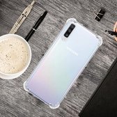 Voor Galaxy A50 Four-Corner Anti-Drop ultradunne transparante TPU-telefoonhoes