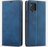 Voor Samsung Galaxy A42 5G Forwenw Dream Series Oil Edge Sterk magnetisme Horizontale flip lederen tas met houder & kaartsleuven & portemonnee & fotolijst (blauw)