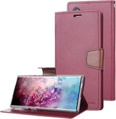 Voor Galaxy Note 10+ MERCURY GOOSPERY SONATA DAGBOEK Horizontale Flip Leren Case met Houder & Kaartsleuven & Portemonnee (Wijn)