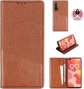Voor Huawei Nova 6 MUXMA MX109 Horizontale Flip Leren Case met Houder & Kaartsleuf & Portemonnee (Bruin)