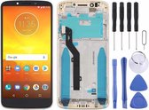 Lcd-scherm en digitizer volledige montage met frame voor Motorola Moto E5 (goud)