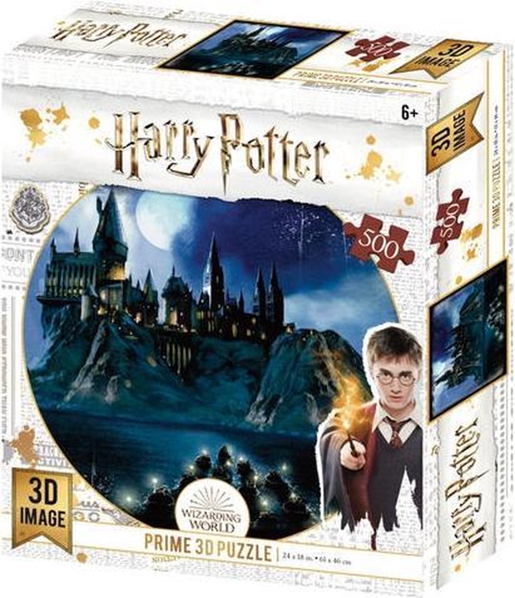 3D Image Puzzel - Hogwarts (500 stukjes)