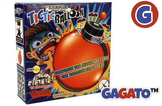 TicTic Balloon Ballon Spel - Kaartspel - Knallende Ballonnen Game - voor...