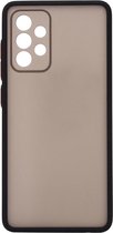 Shop4 - Samsung Galaxy A52 Hoesje - Bumper Back Case Zwart