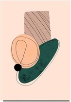 Modern Nordic Poster 2 - 15x20cm Canvas - Multi-color