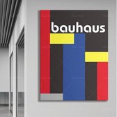 Bauhaus Style Poster - 20x25cm Canvas - Multi-color