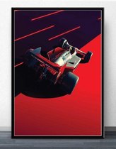 F1 Poster 1 - 50x70cm Canvas - Multi-color