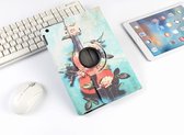 P.C.K. Hoesje/Boekhoesje/Bookcover/Bookcase/Book draaibaar Gitaar print geschikt voor Apple iPad AIR 4 10.9 (2020)  MET GLASFOLIE/TEMPERED GLASS