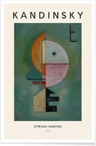 JUNIQE - Poster Kandinsky - Upward -13x18 /Groen & Ivoor