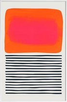 JUNIQE - Poster in kunststof lijst Sunset Ripples -20x30 /Oranje &