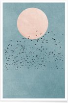JUNIQE - Poster Fly Away -40x60 /Kleurrijk
