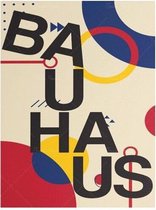 Bauhaus Vintage Design Poster - 20x25cm Canvas - Multi-color
