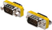 Digitus AK-610511-000-I tussenstuk voor kabels D-Sub Zwart, Metallic, Geel