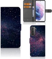 GSM Hoesje Geschikt voor Samsung Galaxy S21 Plus Flip Cover Stars