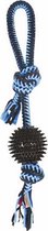 M-pets Hondentrektouw Twist Prickly Bal 42 Cm Katoen Blauw