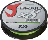 Daiwa J-Braid X8 - Chartreusse - Dyneema -  0.24mm - 300m - Geel