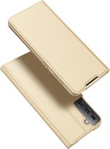 Hoesje geschikt voor Samsung Galaxy S21 Plus -Dux Ducis Skin Pro Book Case - Goud