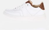 HIP H1706 Sneakers Wit met Bruin - Maat 37