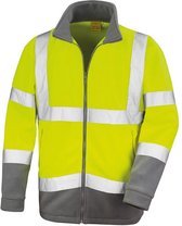 Result Core Mens Reflective Safety Micro Fleece Jacket (Geel)