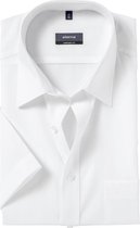 ETERNA comfort fit overhemd - korte mouw - poplin heren overhemd - wit - Strijkvrij - Boordmaat: 41