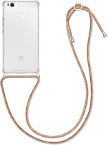 kwmobile telefoonhoesje compatibel met Huawei P9 Lite - Hoesje met koord - Back cover in meerkleurig / transparant