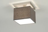 Lumidora Plafondlamp 71821 - E14 - Grijs - Stof