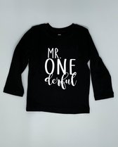 Shirt Mr one derful - Zwart, 110/116