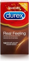 Durex Real Feeling - 10 Stuks - Drogisterij - Condooms - Transparant - Discreet verpakt en bezorgd