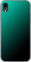Apple iPhone XR - Smart cover - Lichtblauw Zwart - Transparante zijkanten