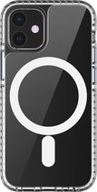 Apple iPhone 12 Pro Max Hoesje - Mobigear - MagSafe Serie - Hard Kunststof Backcover - Clear / Blue - Hoesje Geschikt Voor Apple iPhone 12 Pro Max