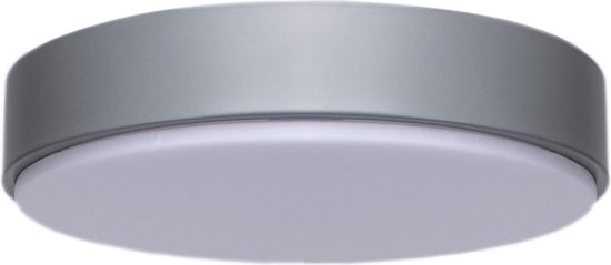 LED Plafondlamp - Igia Santi - Opbouw Rond 20W - Helder/Koud Wit 6500K - Mat Grijs - Aluminium