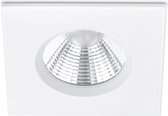 LED Spot - Inbouwspot - Torna Zagrona - 5W - Waterdicht IP65 - Dimbaar - Warm Wit 3000K - Mat Wit - Aluminium - Vierkant