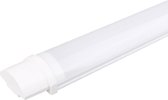 LED Balk - Igia Tynom - 40W - Waterdicht IP65 - Warm Wit 3000K - Mat Wit - Kunststof - 120cm