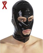 Latex masker - BDSM - Maskers - Zwart - Discreet verpakt en bezorgd
