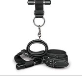 Over the Door Wrist Cuffs - BDSM - Boeien - Zwart - Discreet verpakt en bezorgd