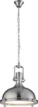 LED Hanglamp - Trinon Bonita - E27 Fitting - 1-lichts - Rond - Mat Nikkel - Aluminium