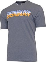 Donnay Heren - T-Shirt Daks - Sportshirt -  Charcoal-marl - Maat L