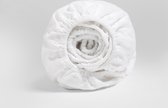 Yumeko hoeslaken velvet flanel wit 160x210x30  - Biologisch & ecologisch