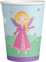 Amscan Feestbekers Princess Meisjes Papier 250 Ml 8 Stuks