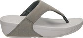 FitFlop Lulu Shimmer Toe Post slippers grijs - Maat 42