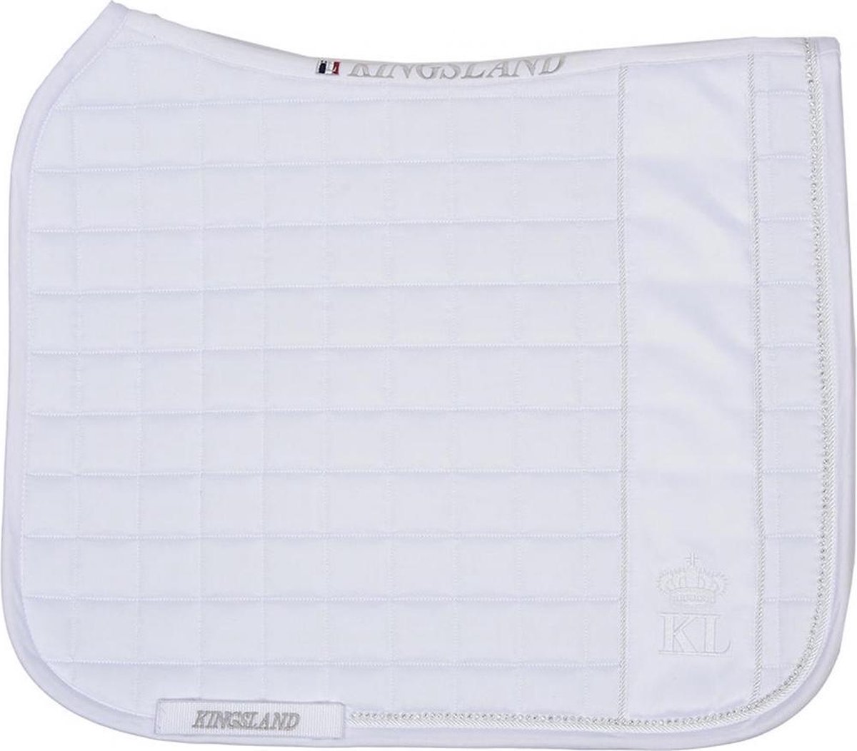 Kingsland Classic Saddle Pad Dressage With Coolmax - White - Maat Full