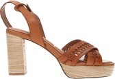 Tamaris Sandalen met hak cognac - Maat 38