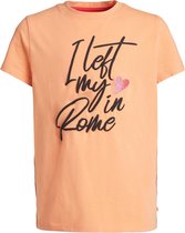 WE Fashion Meisjes T-shirt met tekstopdruk