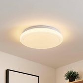 Lindby - LED plafondlamp - 1licht - metaal, kunststof - H: 8 cm - wit - Inclusief lichtbron