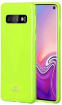 GOOSPERY I JELLY METAL TPU beschermhoes voor Galaxy S10 (groen)