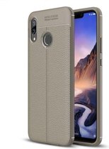 Litchi Texture TPU Shockproof Case voor Huawei Nova 3 (grijs)