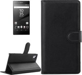 Voor Sony Xperia Z5 Litchi Texture Horizontale Flip Leather Case met houder & kaartsleuven & portemonnee (zwart)