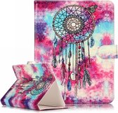 Voor 7 inch tablet-pc vlinder windgong patroon universele horizontale flip lederen tas met houder & kaartsleuven & portemonnee